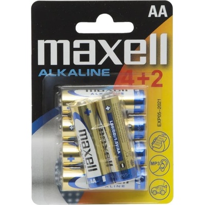 Maxell Алкални батерии Maxell AA 4+2бр/опаковка 18732 (18732)