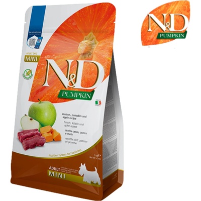 N&D Pumpkin Dog Adult Mini Grain Free Venison & Apple 2 kg