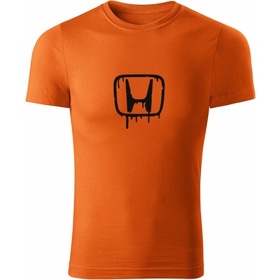 Tričko Honda pánske oranžová čierne