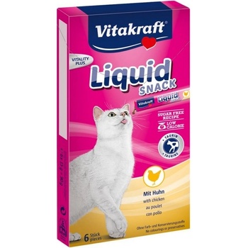 Vitakraft Cat Liquid-snack s kuraťom a taurín 6 x 15 g