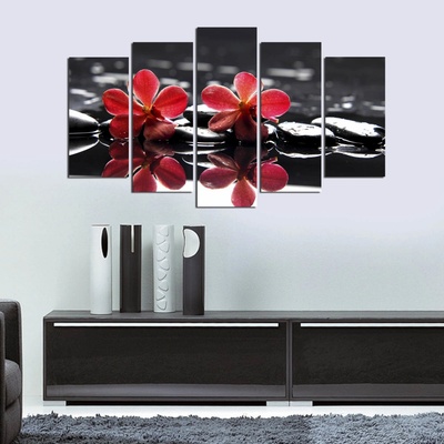 ASIR Sada nástěnných obrazů KVĚTY 110 cm MDF
