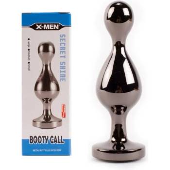 Image 1 of Метален анален разширител с две сфери, 13см. - Secret Shine Black (XMEN000241)