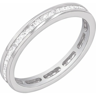Eppi Eternity prsten s lab-grown princess diamanty Mirica R42909