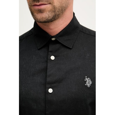 U. S. Polo Assn U. S. Polo Assn. Сафари риза мъжка с лен LINEN BLEND LS (MUP3248)