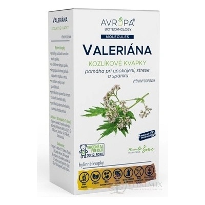 Avropa VALERIÁNA Kozlík bylinné kapky 50 ml