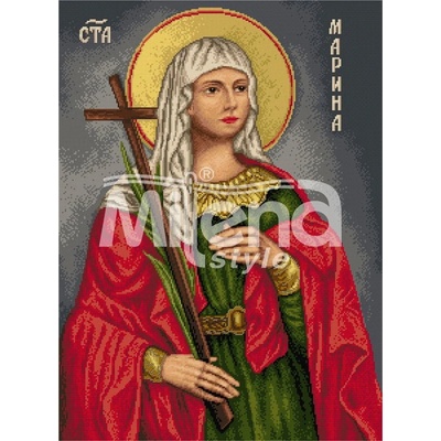 Milena Style Света Марина - гоблен със схема конци Ariadna 1: 1