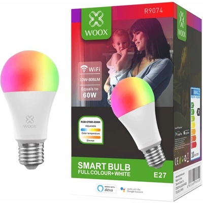 Woox R9074, WiFi Smart Bulb E27 RGB+CCT WiFi R9074