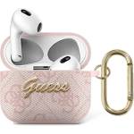 Guess GUA34GSMP калъф за AirPods 3 розов 4G Script Metal Collection (GUA34GSMP)