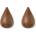 Normann Copenhagen Закачалки Dropit Walnut големи 2 бр (331561)