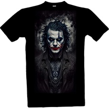 Tričko s potiskem JOKER Mashalesi Art Design 43 pánské černá