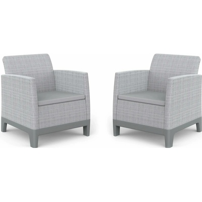Keter SCANDI FORMA DUO SADA ash grey/storm grey