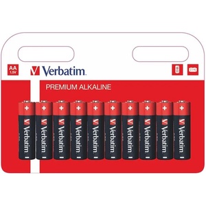 Verbatim Алкална батерия Verbatim, AA, LR6, 10 броя, 1.5 V