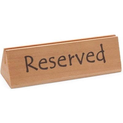 Hendi Cedule na stůl Reserved, "reserved", 152x44x(H)44mm – Zboží Dáma