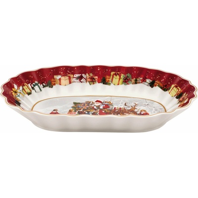 Villeroy & Boch Toy's Fantasy oválna misa Santa Claus a deti 29x19 cm