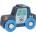 Smart Baby Дървена играчка Smart Baby - Полицейска кола (ACT300-2)