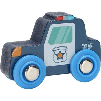 Smart Baby Дървена играчка Smart Baby - Полицейска кола (ACT300-2)