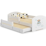Kobi Детско двойно легло LUK II 160 x 80 с 2 матрака и различни мотиви (blue bear)