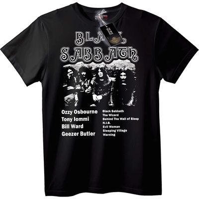 NOONEBRAND Класическа тениска с Black Sabbath - 2XL, Black