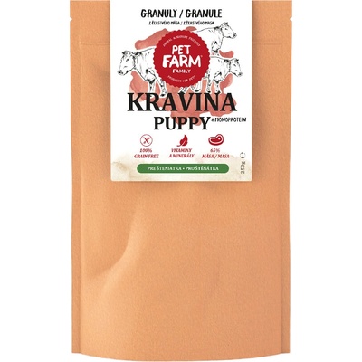 Pet Farm Family Kravina pre šteniatka 250 g