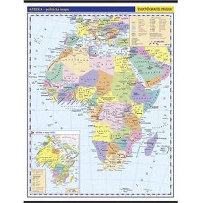 Afrika - školní nástěnná politická nástěnná mapa,1:10 mil./96x126,5 cm: 10 mil./96x126,5 cm kol. - Kol.