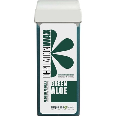 simple use Depilační vosk roll on Green Aloe vera 100 ml