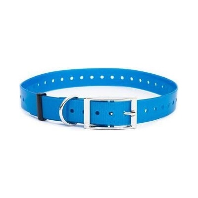 Dog Trace Modrý plastový řemen s okem voděodolný 70 cm