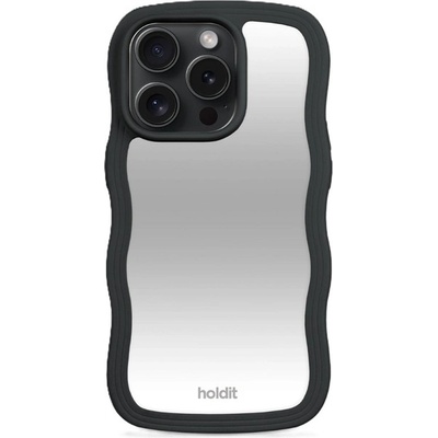 Holdit Калъф Holdit - Wavy, iPhone 15 Pro Max, Black/Mirror (7330985163210)