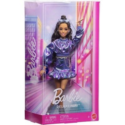 Barbie Deluxe modelka Modré šaty JFP42 – Zboží Dáma