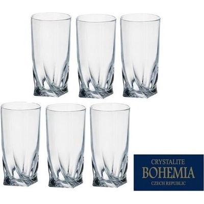 Kinekus Sklenice na vodu long QUADRO BOHEMIA KIN2019925 6 x 350 ml