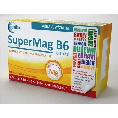 Astina SuperMag B6 CITRÁT 60 tabliet