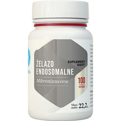 Hepatica Endosomal Iron, Endozomálne železo, 14 mg, 100 kapsúl
