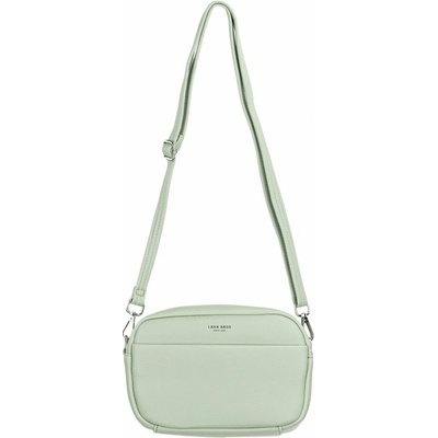 Dámska crossbody koženková kabelka Svetlo zelená