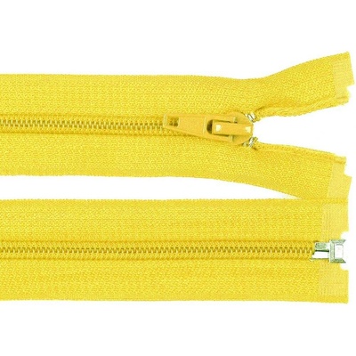 Pro Háčkování Spirálový zip No 5 dělitelný 30 cm žlutý