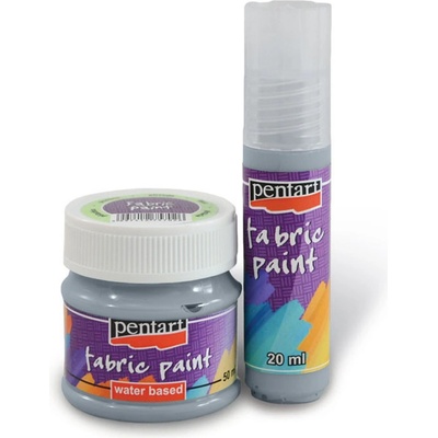 Farba na textil 50 ml sivá