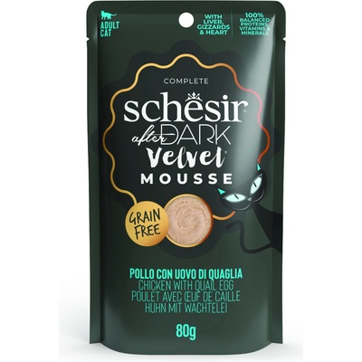 Schesir Cat After Dark Velvet Mousse kura a vajcia 80 g