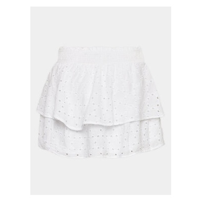 Gina Tricot Пола Broderie anglaise skirt 19925 Бял Regular Fit (Broderie anglaise skirt 19925)