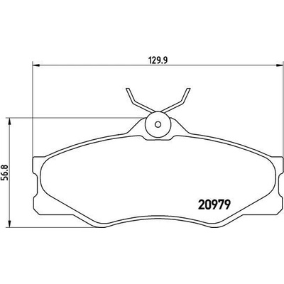 Sada brzdových platničiek kotúčovej brzdy BREMBO P 85 008