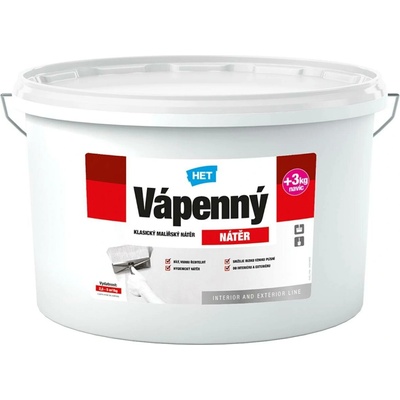 Klasická malířská barva HET Vápenný nátěr 12+3kg
