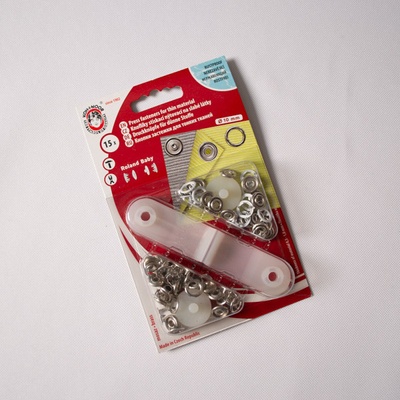 Takoy Patentky 10mm biela - balenie 15ks