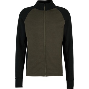 Stoic Мъжко вълнено яке Stoic MerinoFleece260 FlenSt. Jacket Merino jacket - Black / Dark Olive - размер 3XL (005-6569-0216)