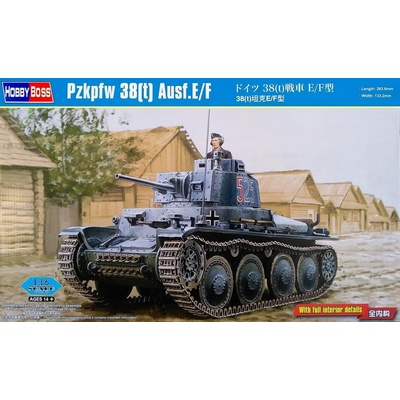 Hobby Boss Pzkpfw 38 t Ausf.E/F w/ full interior kit 1:16