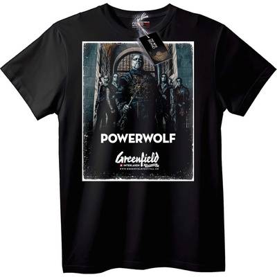 NOONEBRAND Тениска Powerwolf Greenfield Фестивал - S, Black