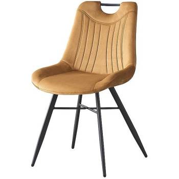 ЕВРОМАР Трапезен стол К-333 горчица / черен