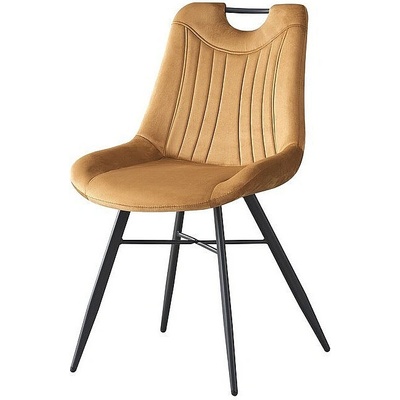 ЕВРОМАР Трапезен стол К-333 горчица / черен