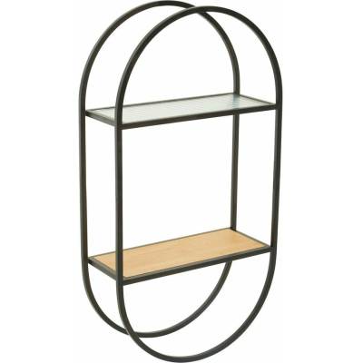Premier Housewares Mataram police přírodní/černá 35 cm, 66 cm, 14 cm