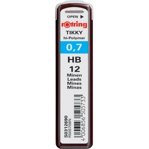  Графити Rotring Hi Polymer HB 0.7 mm 12 графити (HB 0)