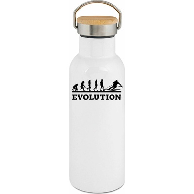123TRIKO termoska Evolution lyžování, bílý tisk 500 ml
