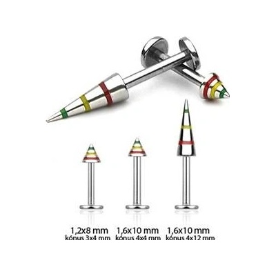 Šperky4U labreta pruhy LB01129-0304