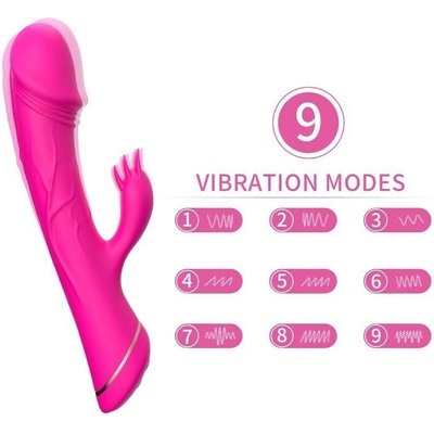 Armony Dildo Rabbit Silicone Fuchsia