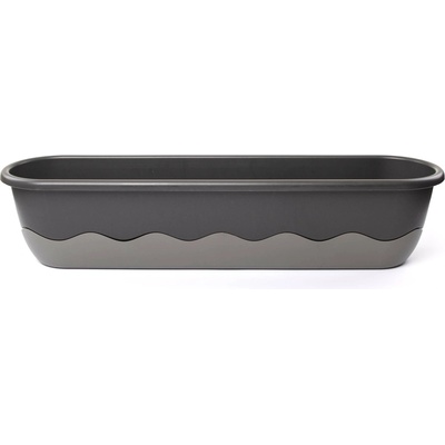 Plastia Truhlík samozavlažovací Mareta 80 antracit tmavý + světlý 80 x 20 x 18